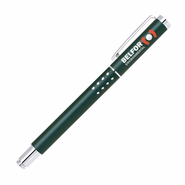Matte Green Brass Roller Ball Pen