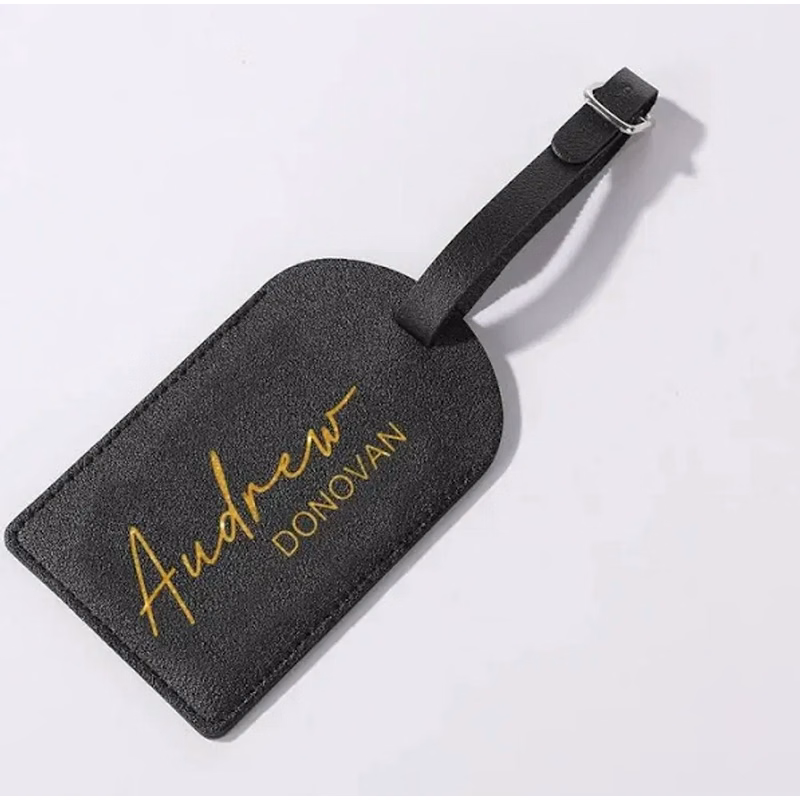 Luxury Leather Luggage Tag