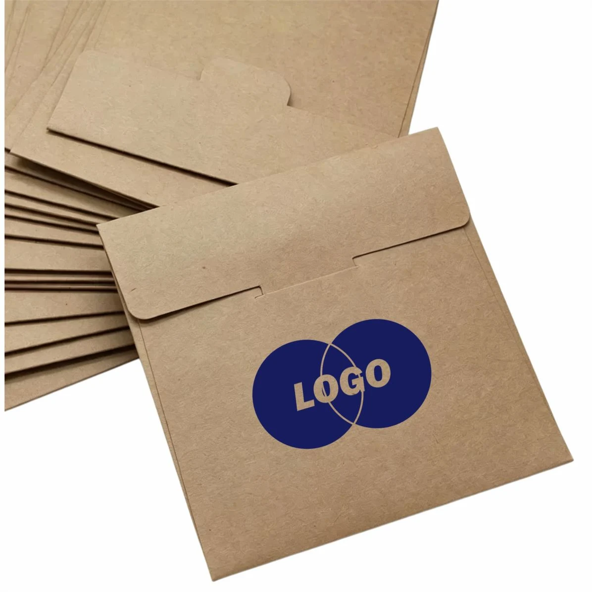 5.12 Inch Square Interlocking Flap Kraft Envelopes 1