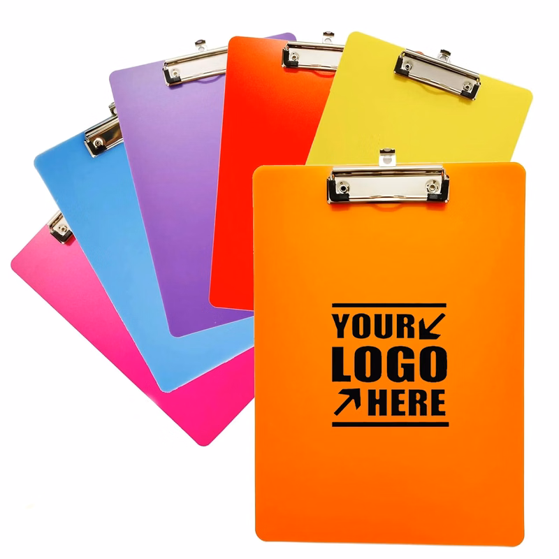 Plastic File Folder Clipboard with Metal Clip
