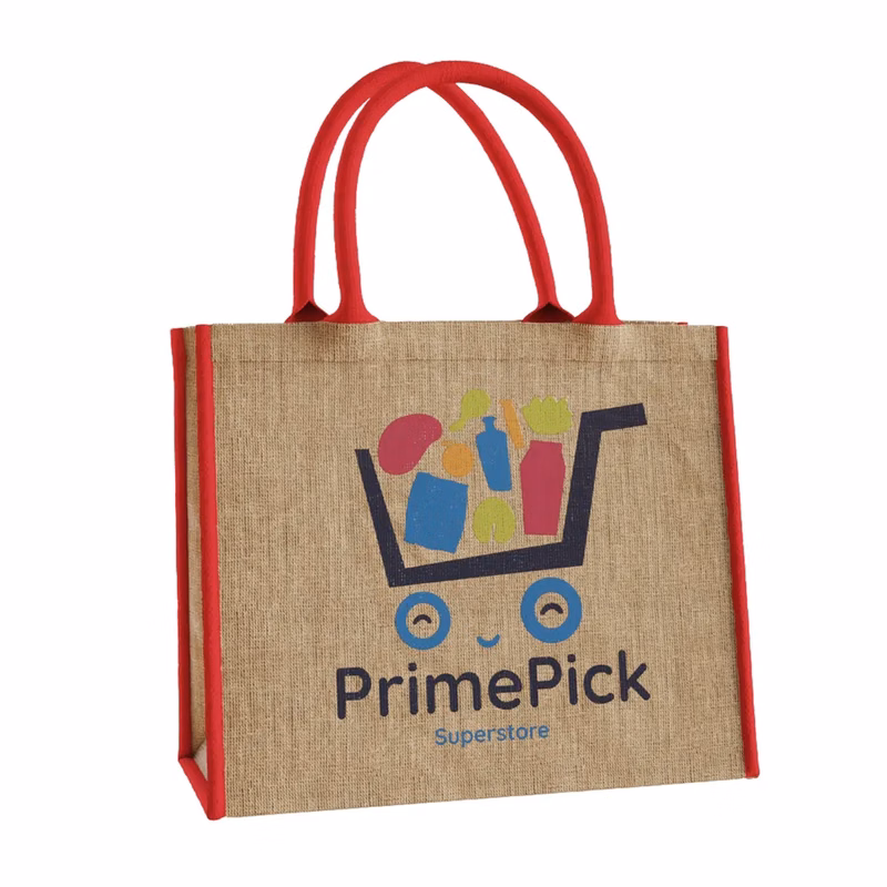 Custom Large Jute Tote
