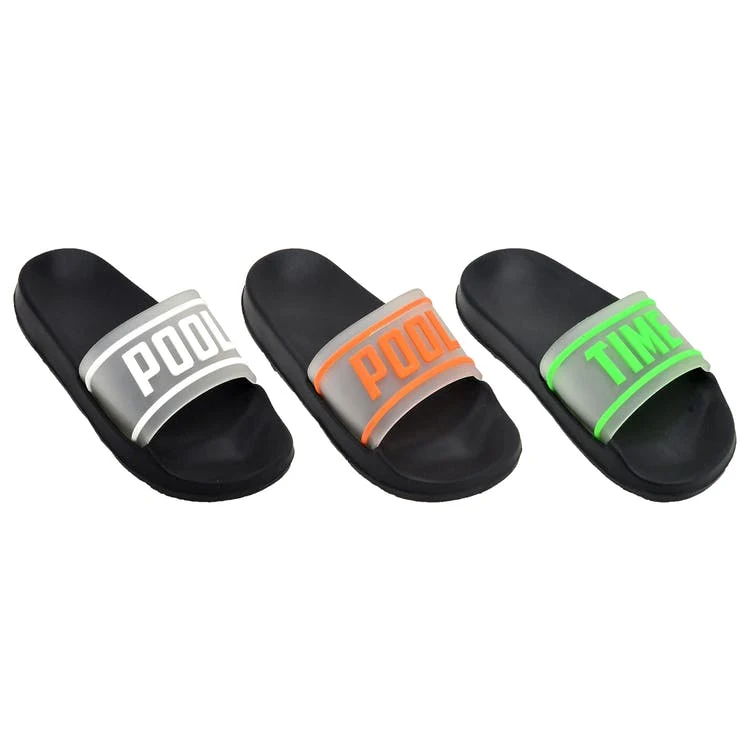 Boys' "Pool Time" Slides - Size 11/12 - 4 Age 4-8 Years 1