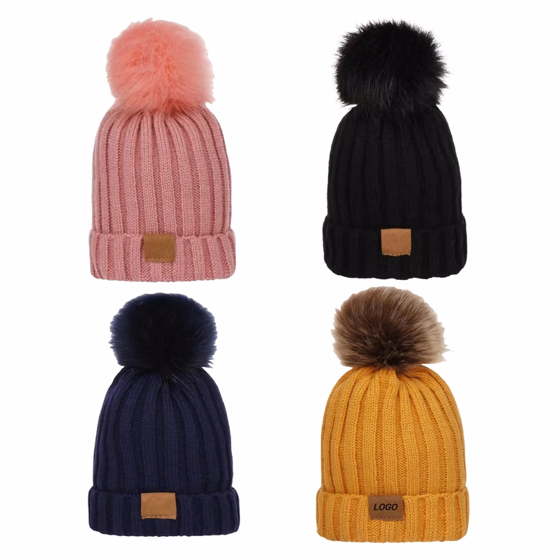 Baby's Winter Knit Beanie Hat