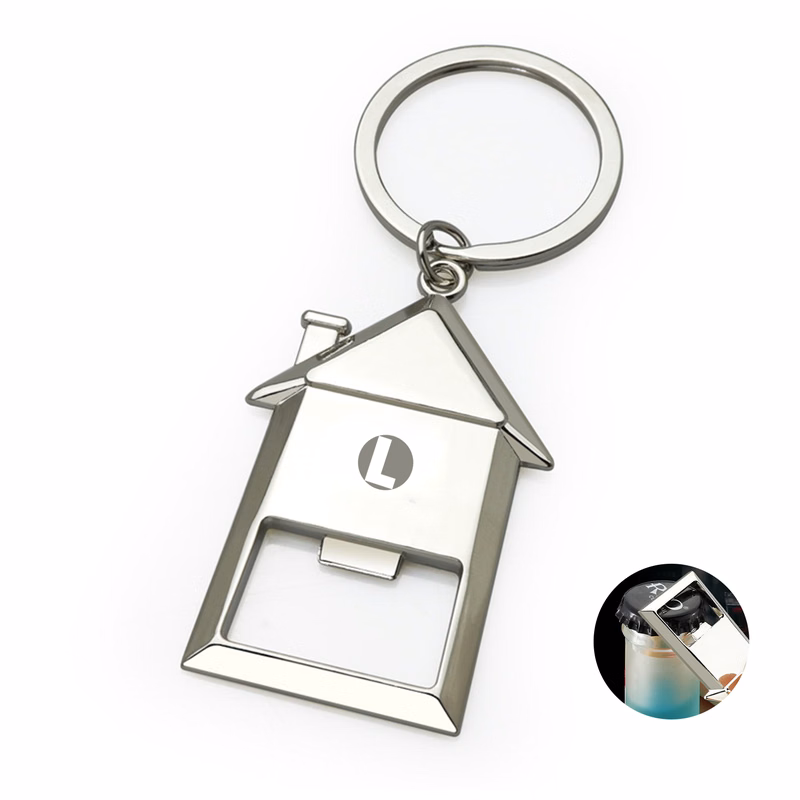 Metal Keychain with Built-In Bottle Opener