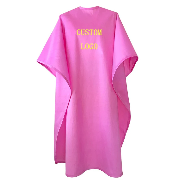 Waterproof Salon Barber Stain Resistant Pink Haircut Cape 1