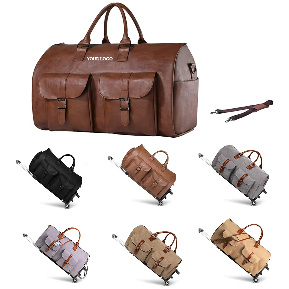 Canvas Duffle Leather Bag For Travel 1