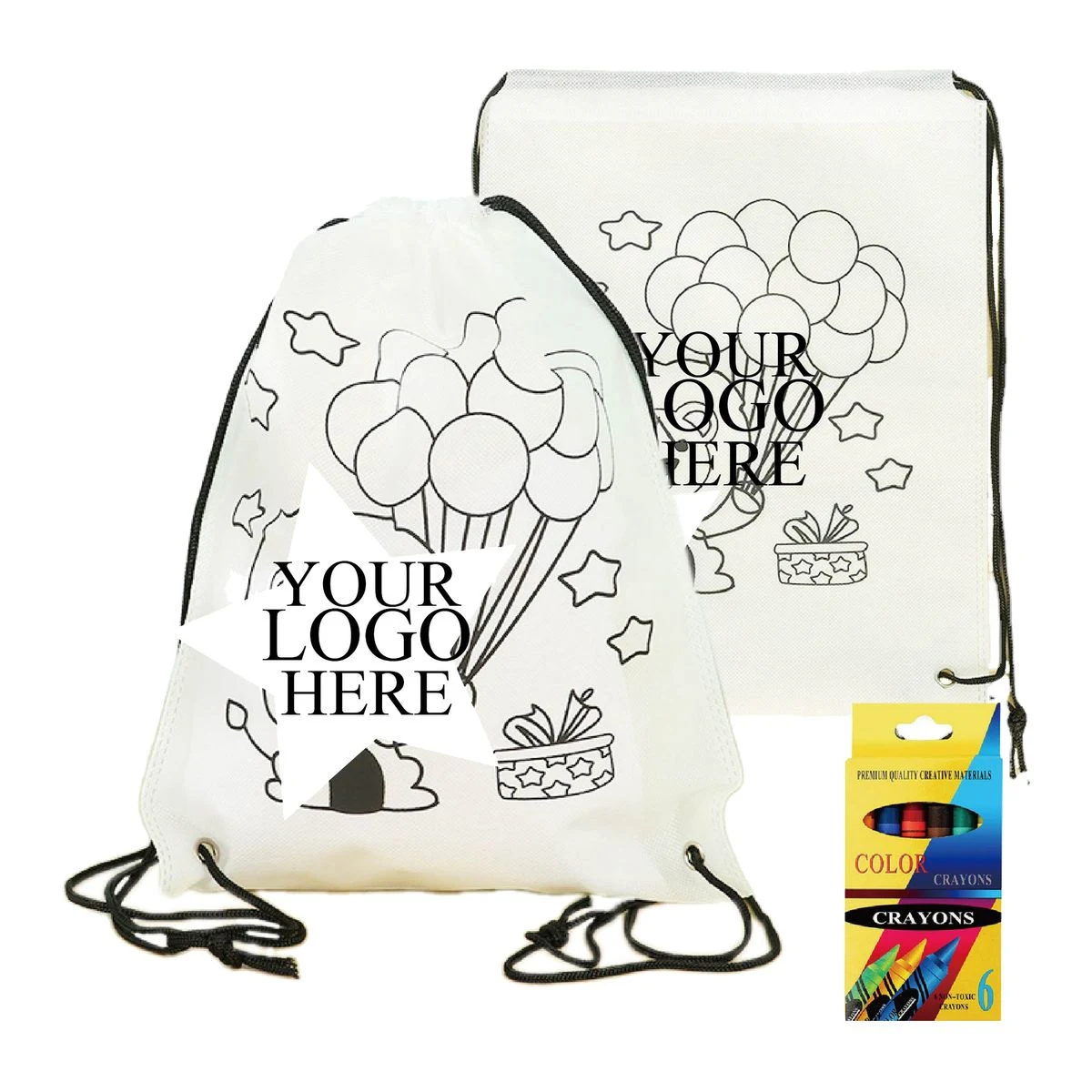 Pigment-Included Set for Doodling on Non-Woven Fabric Bags 1