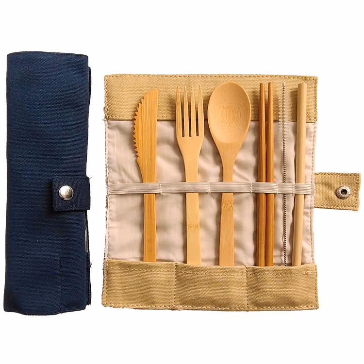 6 Piece Bamboo Utensil Set