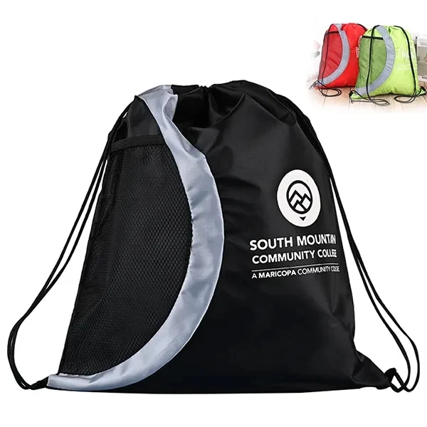 Arches Drawstring Backpack With Mesh Pocket 1
