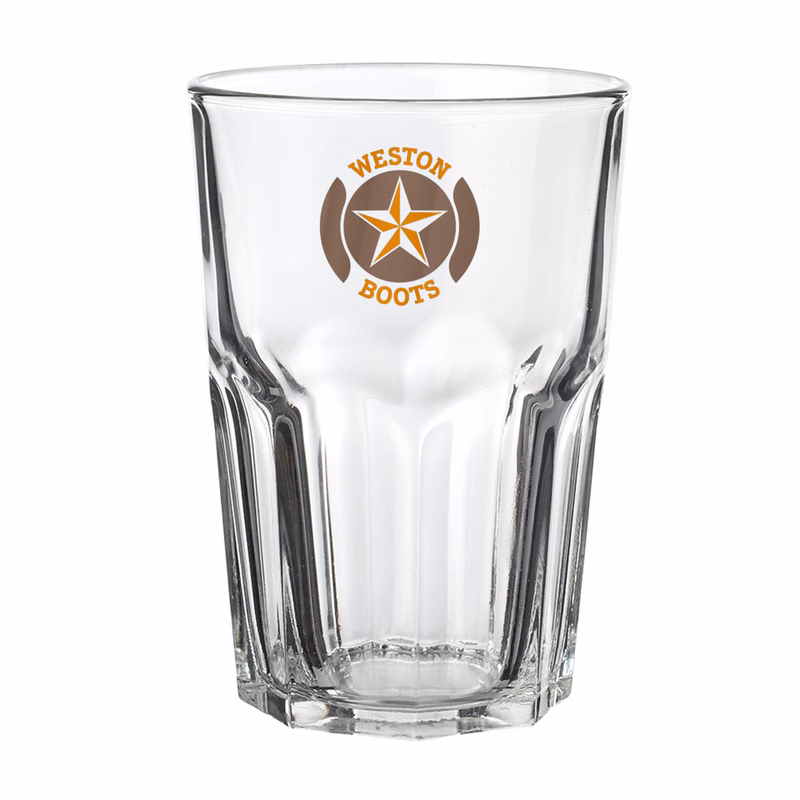 12.5 oz. Alamo Classic Bar Glass (2 Color Imprint)