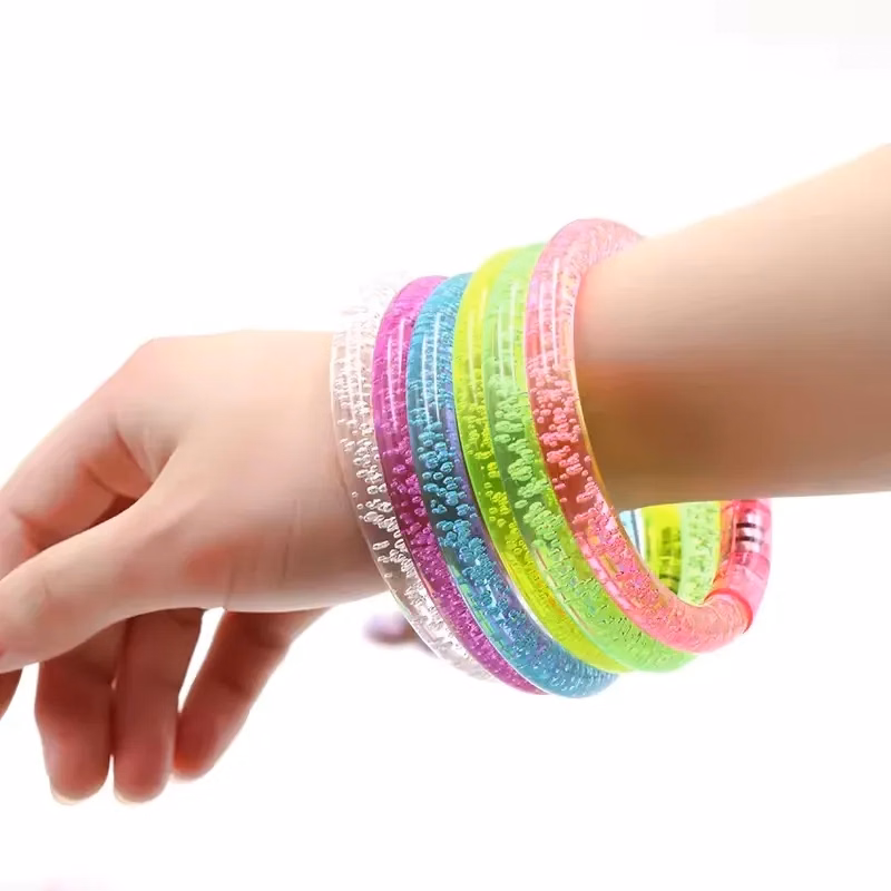 Flashing LED Lighted Bubble Bracelet