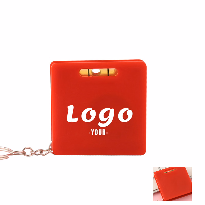 Measuring Tape Keychain With Level