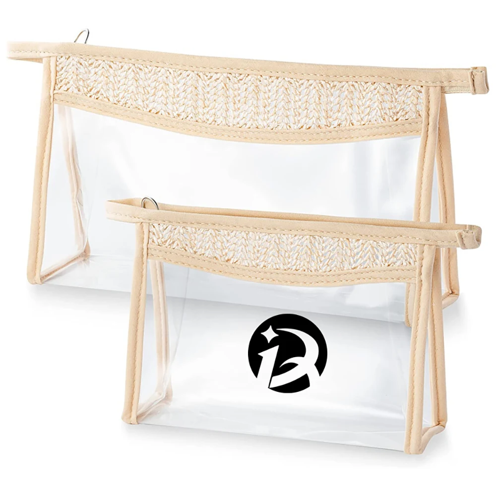 Transparent straw cosmetic bag 1
