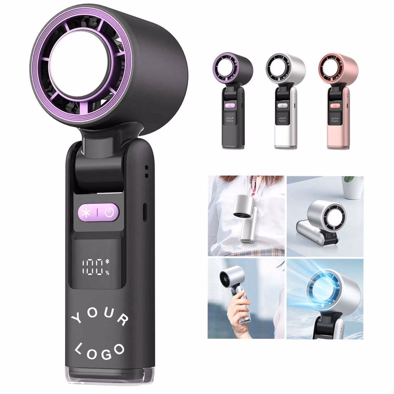 Rechargeable Cooling Fan with Digital Battery Display