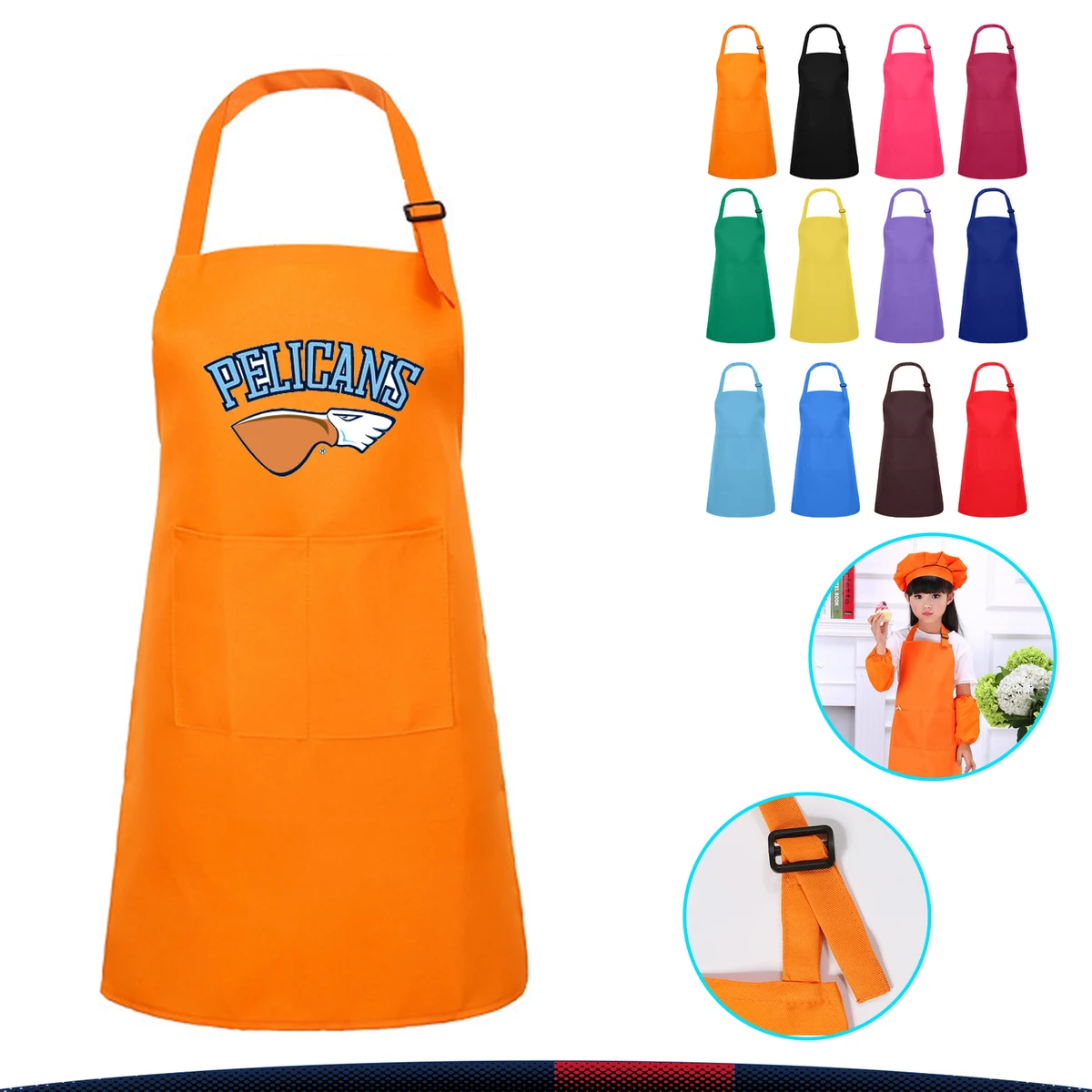 Children Neckband Halter Apron 1