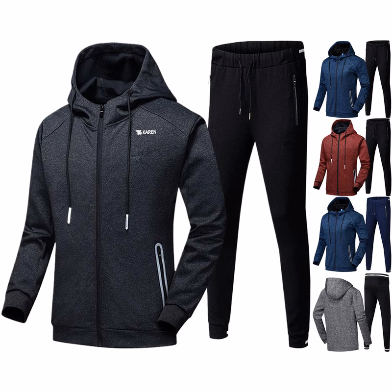 Mens Sports Hoodie Set