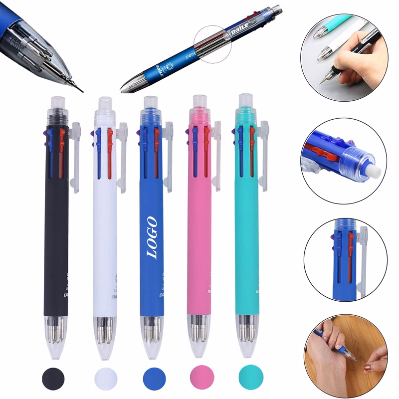 5 in 1 Pens 5 Color Ballpoint & 0.5 Mm Mechanical Pencil
