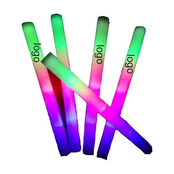 Custom 18.9 Inch LED Foam Glow Stick — Promotional Nighttime Event Giveaway 1