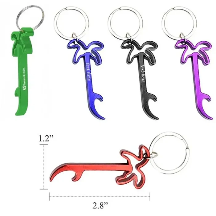 Coconut Tree Shaped Bottle Opener with Keychain 1