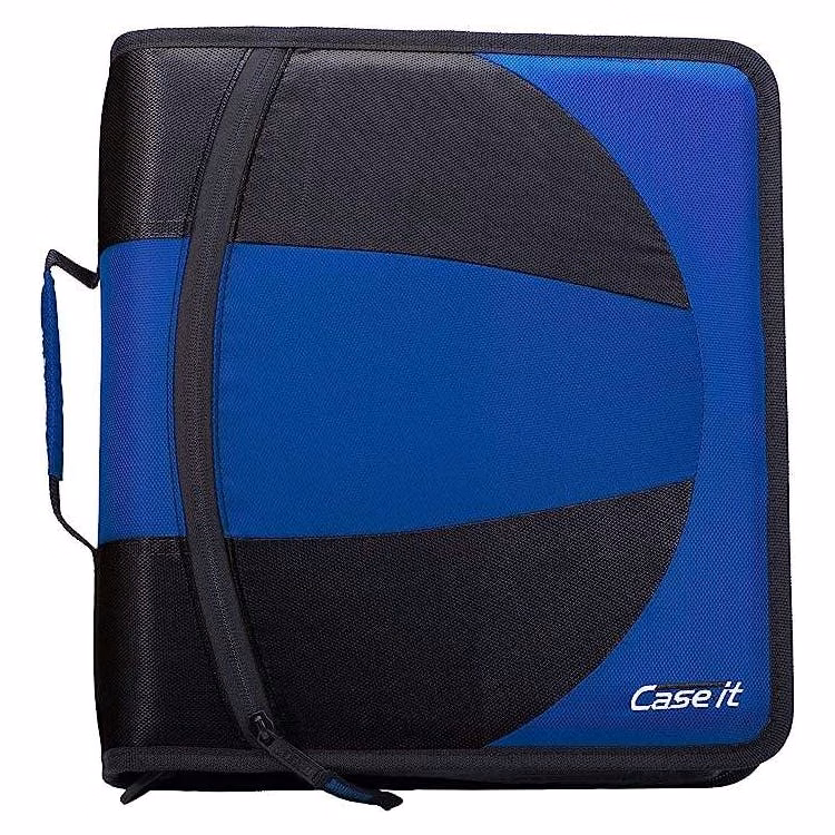 Case-It Dual Zipper Binders - Midnight Blue 3"