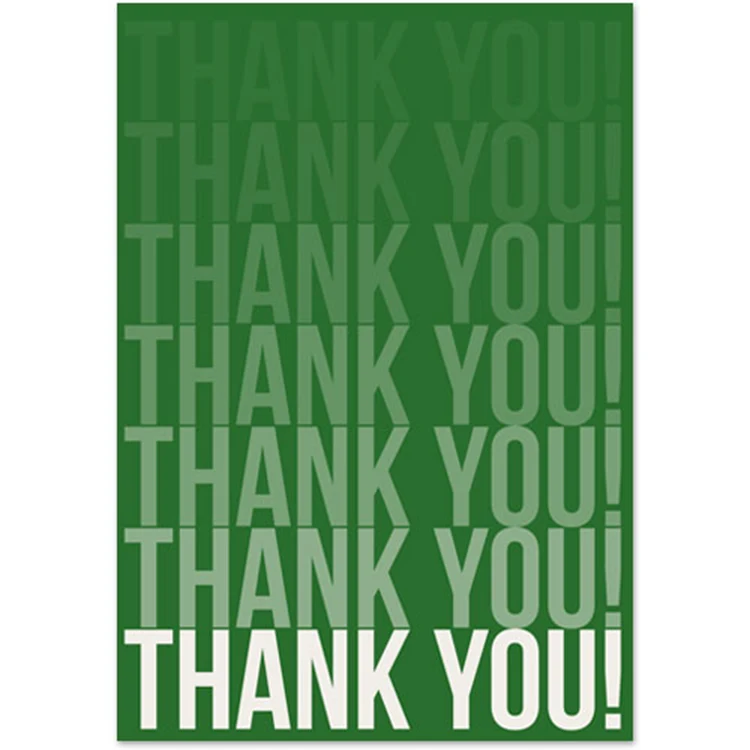 Thank You Words Greeting Card 1