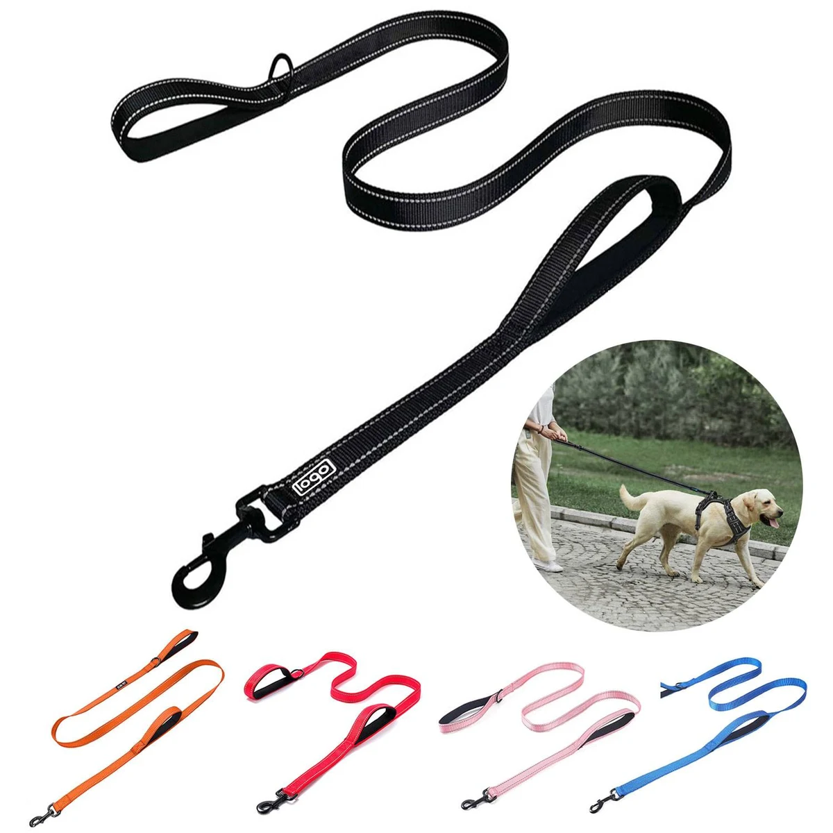6-in-1 Reflective Dog Leash for Running and Training 1