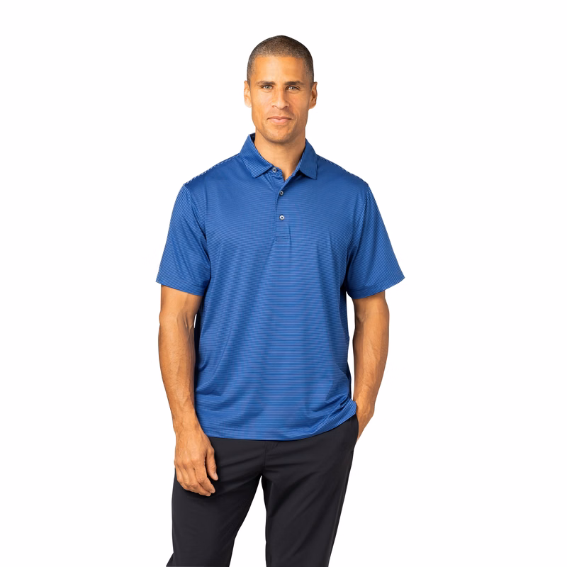 Storm Creek Men's Relabel Optimist II Microstripe Short Sleeve Polo