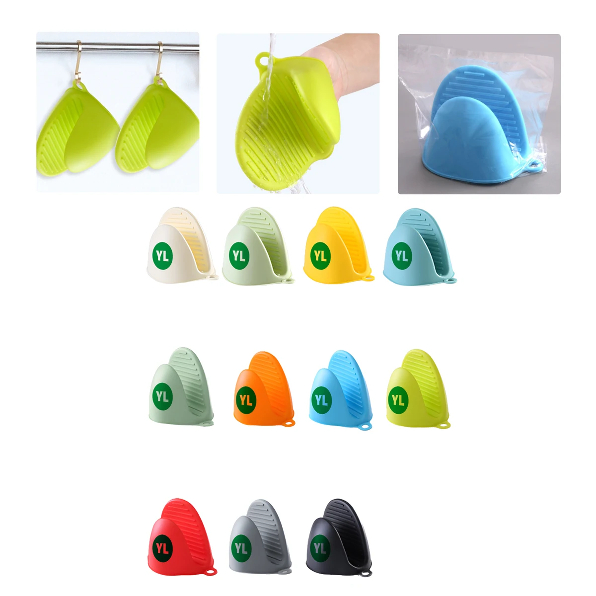 MOQ50 Custom Silicone Pad Glove For Heat Protection 1