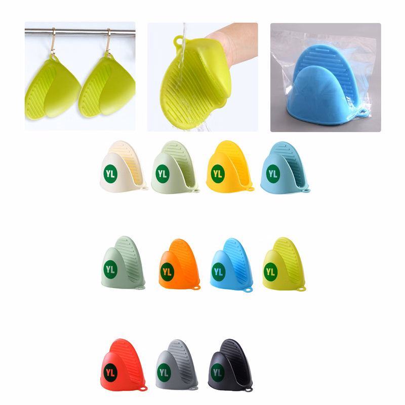 MOQ50 Custom Silicone Pad Glove For Heat Protection