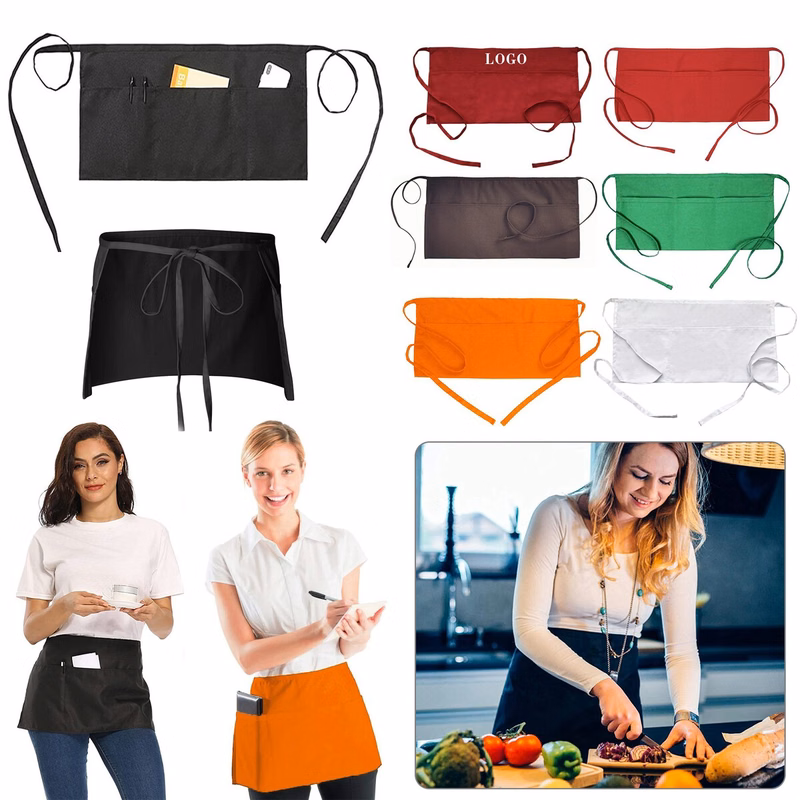 Waist Apron w/ 3 Pockets