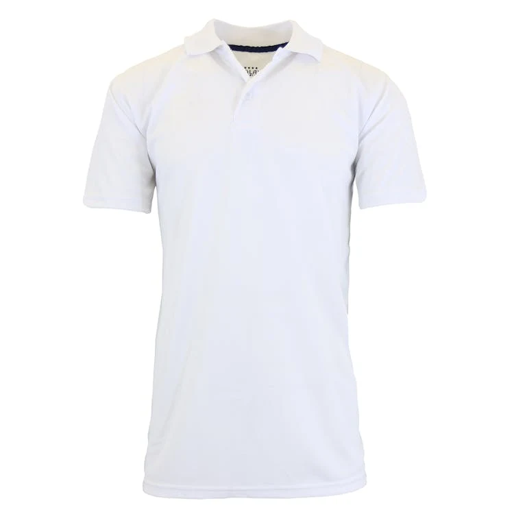 Men's Dry Fit Polo Shirts - White Small-2XL Moisture-Wicking 1