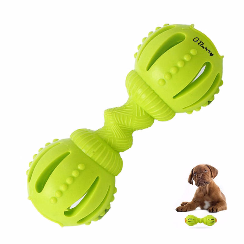 Pet toy dumbbell feeder