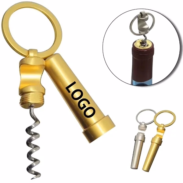 2 In 1 Multifunction Bottle And Wine Opener With Key Ring