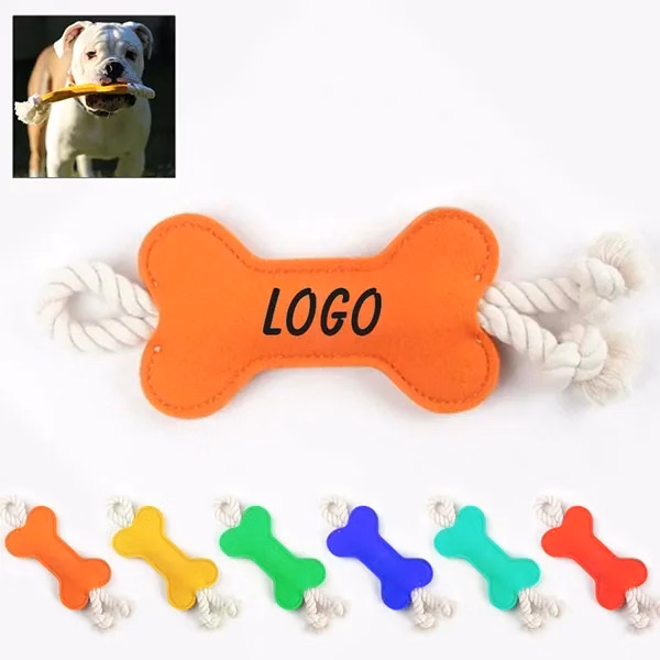 Bone Shaped Dog Chew Toys With Rope