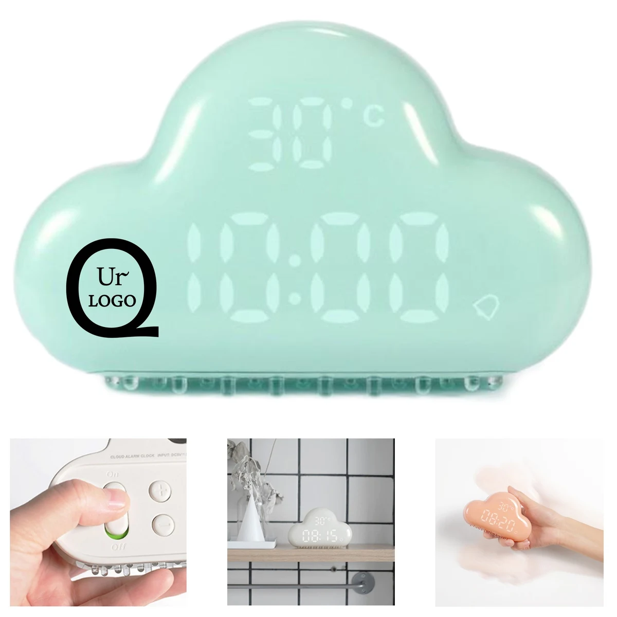 Cloud Perpetual Calendar Electronic Wall Clock 1