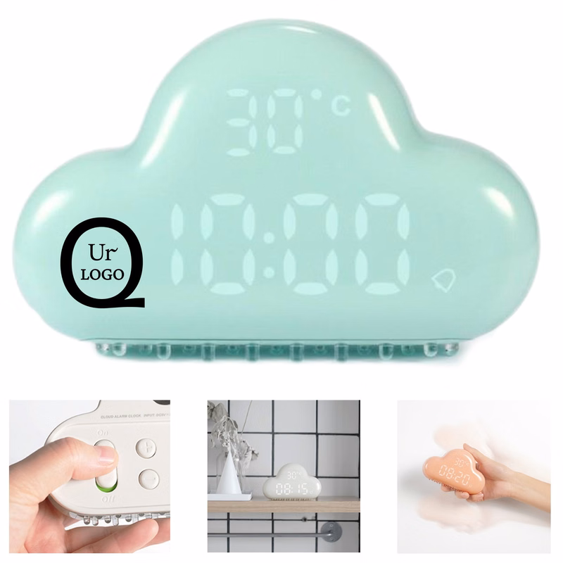 Cloud Perpetual Calendar Electronic Wall Clock