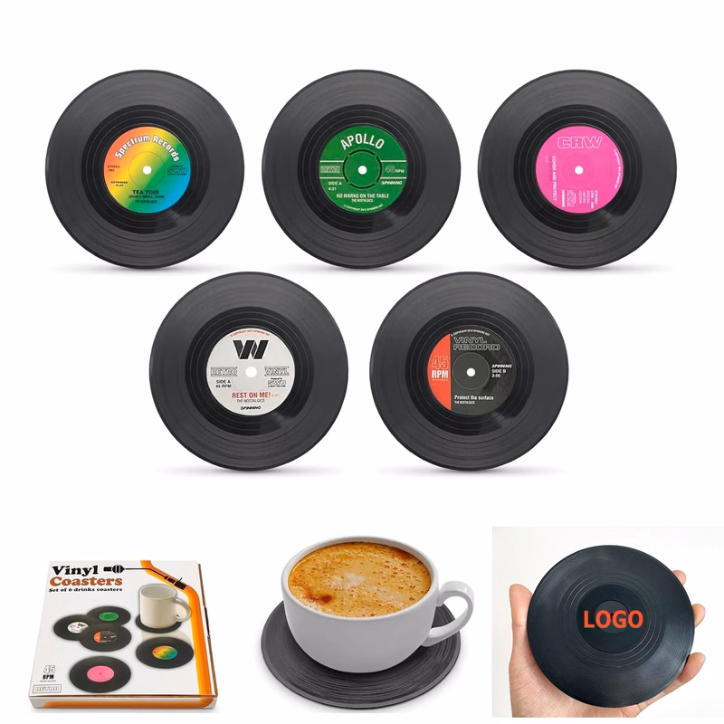 Record Coaster Retro Decor