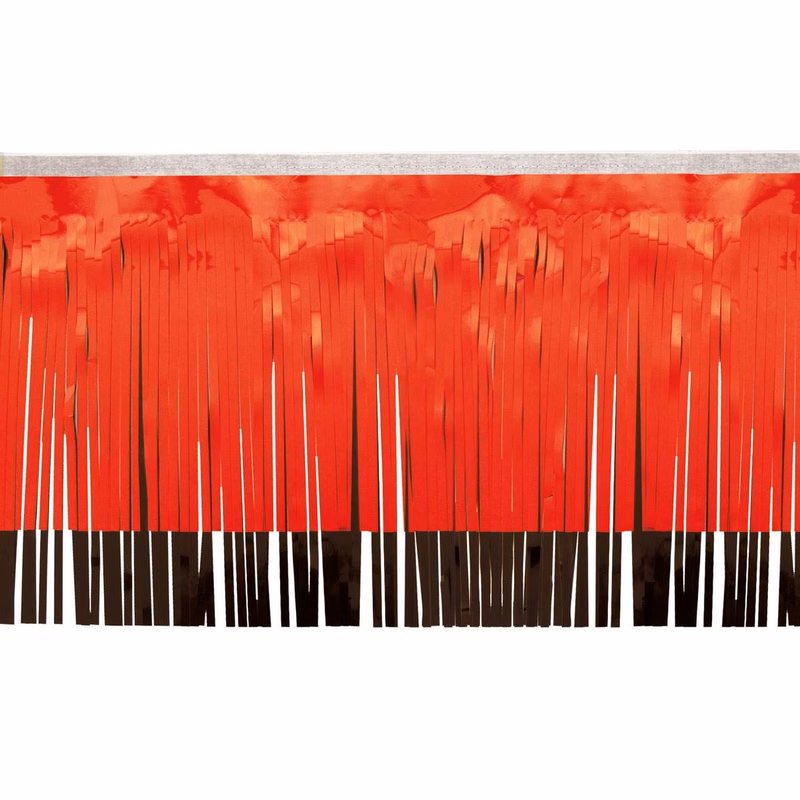Victory Corps™ Metallic Red & Standard Black Fringe (15")