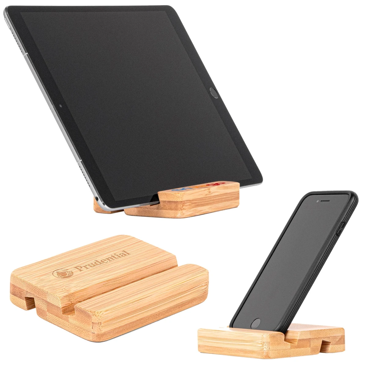 The Bamboo Dual Tablet and Mobile Device Holder 1