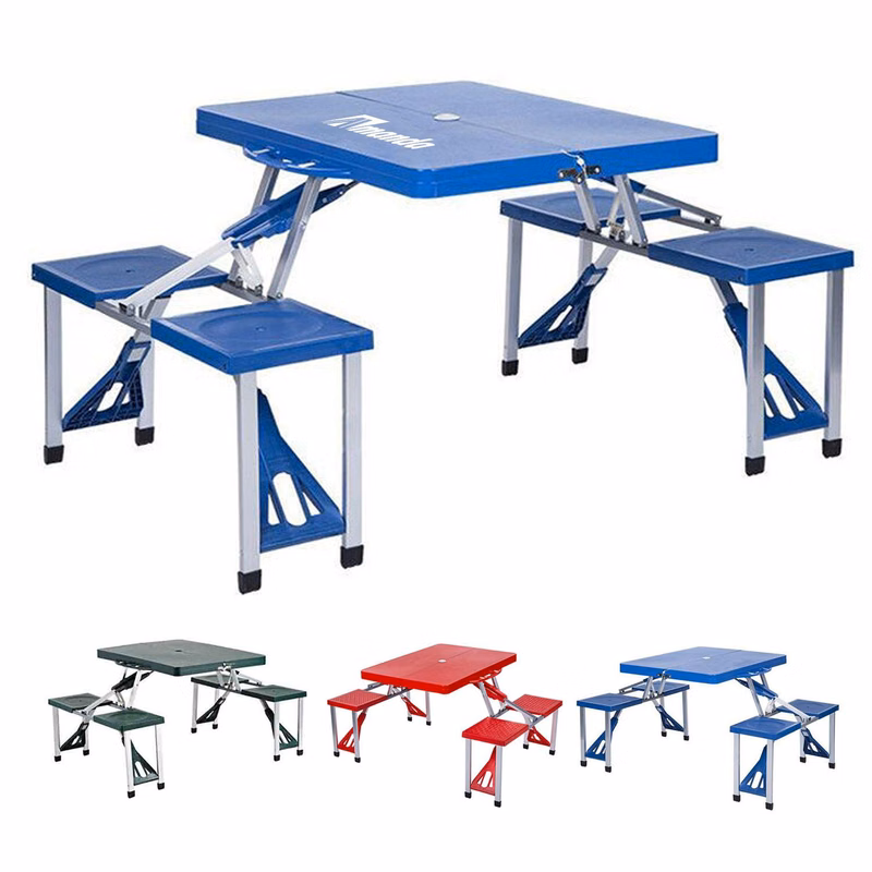 Plastic Portable Unit-Style Folding Camping Table