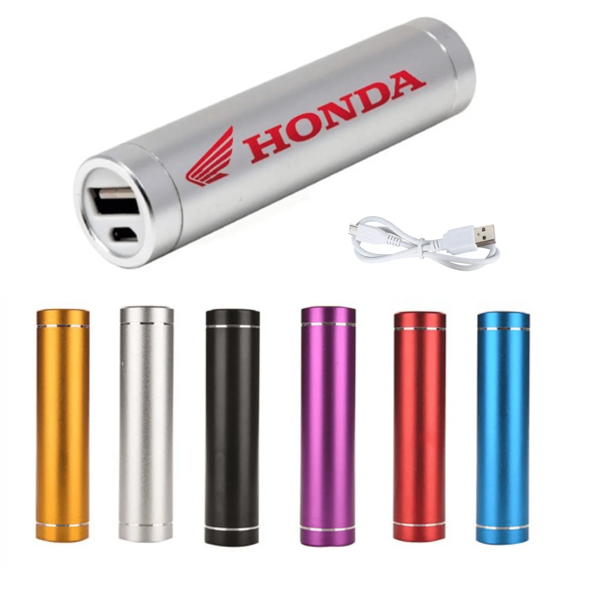 2200mAh Round Cylindrical Shaped Portable Charger 1
