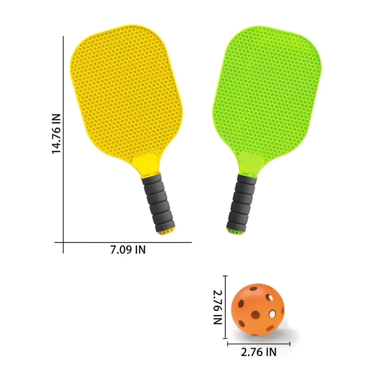 Customizable Kids Double Pickleball Toy Set for Beginners 1