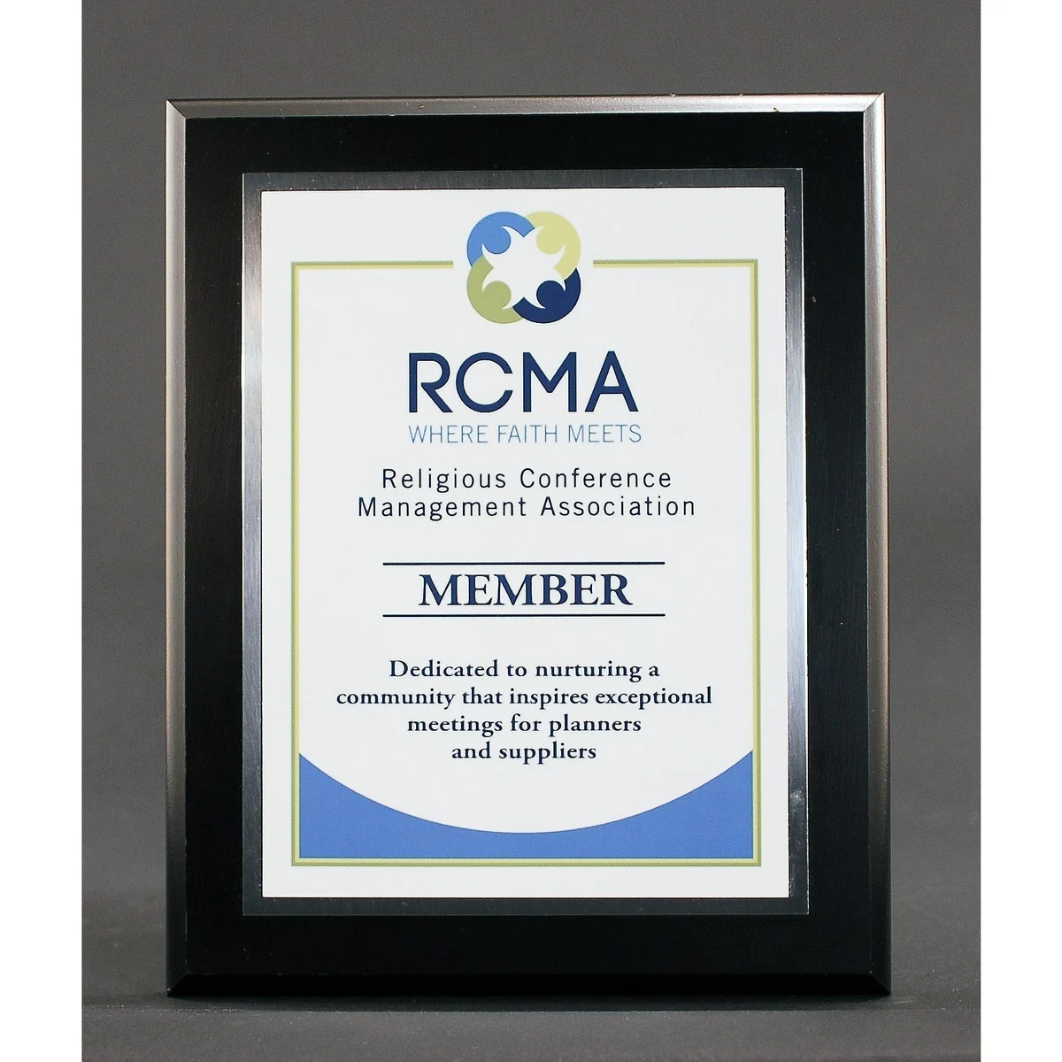 Executive Ebony Finish Plaque With Plate 1