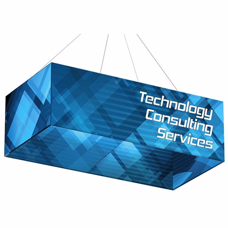 Rectangle 10' x 4' Hanging Structure & Single Sided Graphic