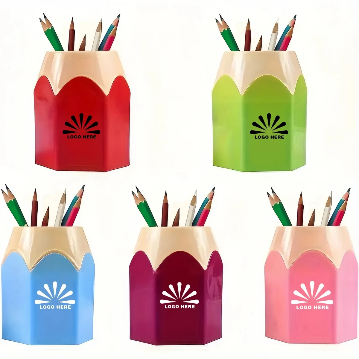 Colorful Pencil Holder Large Capacity Storage Bucket 1