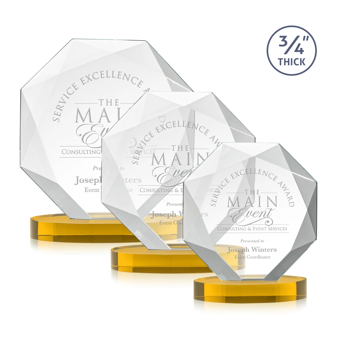 Bradford Award on Alberton Base - Amber 1