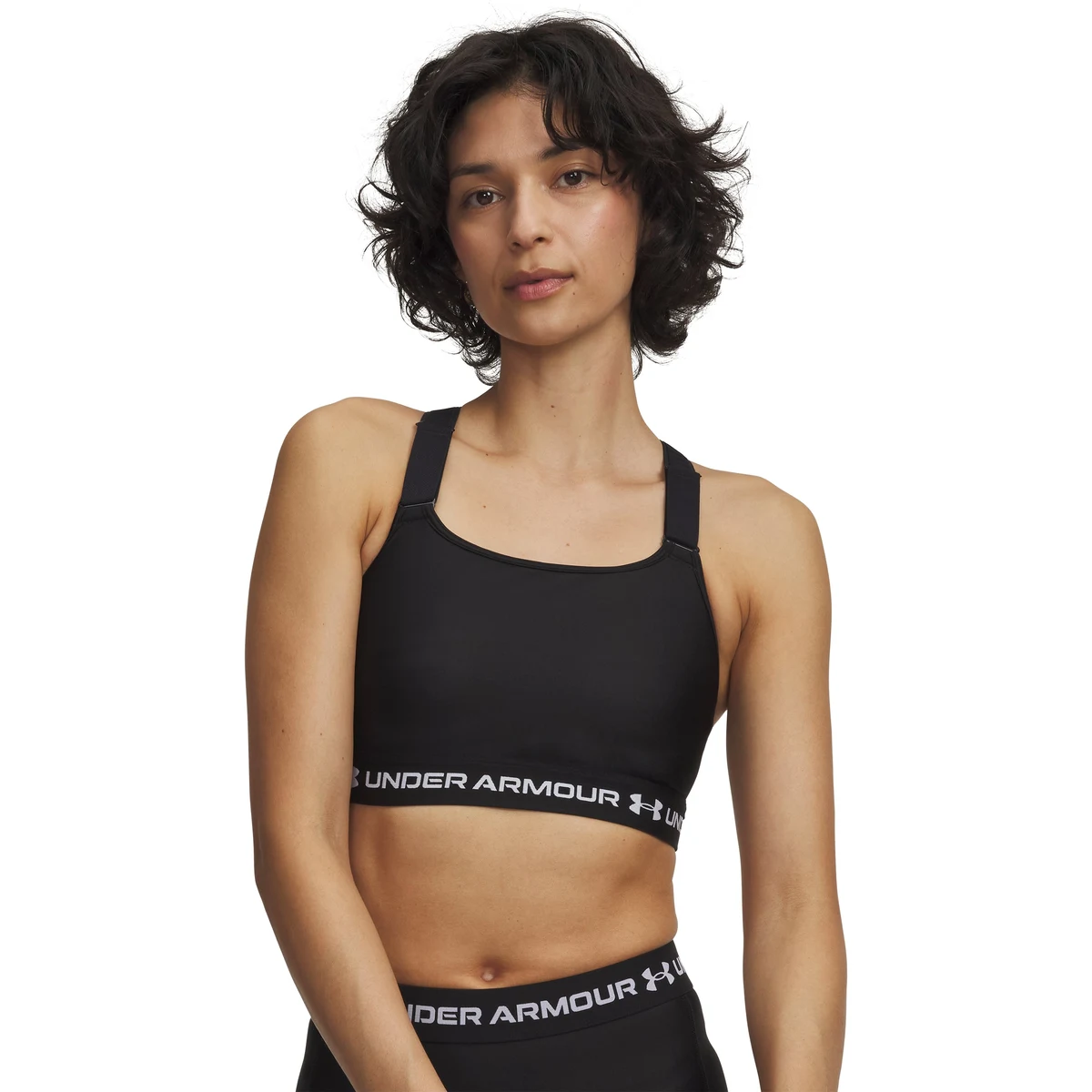 HeatGear Crossback High Women's Sports Bra 1