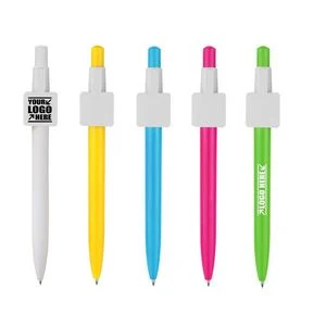 Square Clip Click Ballpoint Pen 1