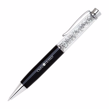 Jumbo Crystal Ball Point Pen - Black
