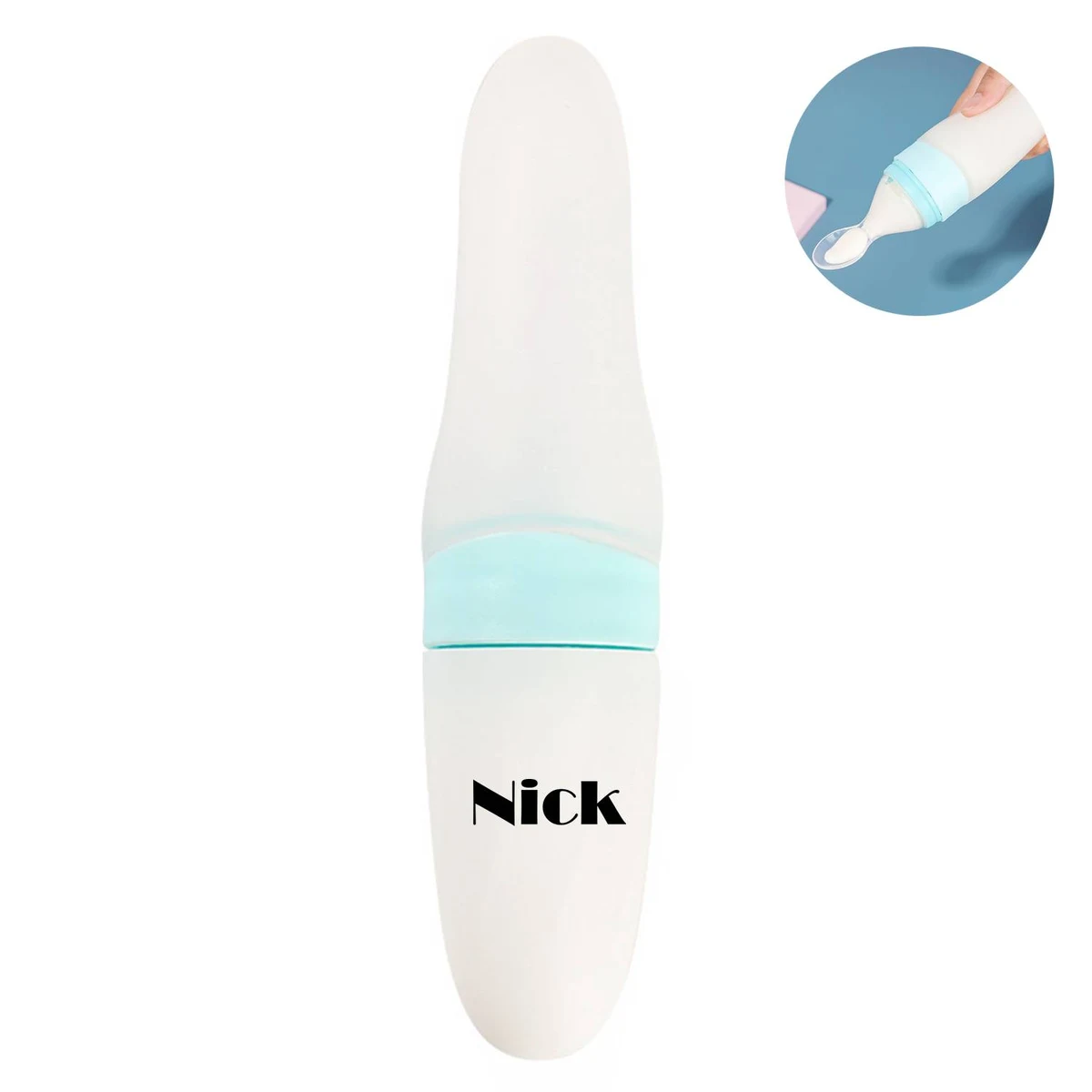 Baby Silicone Rice Paste Spoon Squeeze 1